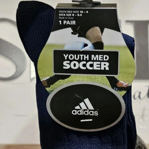 Adidas 3 Stripe II Youth Soccer Socks Med  Youth 8-9.5